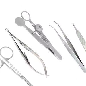 Set de Cirugía Oftálmica Veterinaria Micro, 7 Piezas, Instrumentos Manuales de Acero Inoxidable para Trastornos Oculares en Animales, por Mahfooz Instruments - Product Image 2