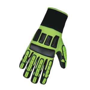 TPR Construction <b>Gloves</b> Anti-Cut and Anti-Impact Safety <b>Gloves</b> for Leather Repairing Mechanical Work Cowhide Goatskin - Product Image 2