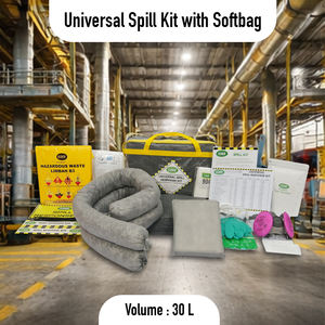 Kit de Réponse aux Déversements Universel de 30 Litres, Sac Souple Portable, Kit d'Urgence pour les Déversements d'Huile et de Produits Chimiques, Utilisation Industrielle - Product Image 2