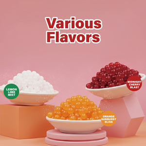 2026 Leamaxx Midnight Cherry Sweet Seaweed Extract Bursting Boba Juice Ball for <b>Bubble</b> <b>Tea</b> Wholesale - Product Image 6
