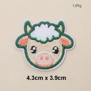 Wholesale Custom Varsity Lady Embroidery Patch Personalized Woven <b>Badge</b> for Garments Bags and Fashion Wear - Product Image 1
