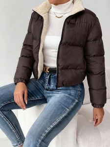 Chaquetas de Mujer en Todos los Colores, Precio al por Mayor, Servicio OEM, Nuevo Estilo, Chaquetas de Mujer Transpirables, Cortas, Abrigo de Invierno Sólido - Product Image 3