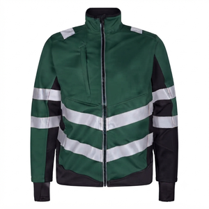 Gilet de sécurité unisexe en polyester haute visibilité avec logo personnalisé, certifié CE, conception respirante en maille et bandes réfléchissantes - Product Image 5