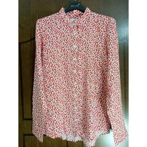 Blusa/Top de Moda para Mujer, Talla XL, Manga Larga, Estampado Floral, 100% Algodón, Estilo Casual Otoñal, Diseño de Botones Tejidos - Product Image 2