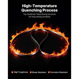 Hoja de Sierra de Cinta de Acero al Carbono de Alta Resistencia de 109.45 Pulgadas, 4 Dientes por Pulgada, 18 HRC, Dientes Afilados Endurecidos, Ancho de 0.6 Pulgadas, Repuesto para Major - Product Image 5