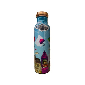Botella de Agua Metálica de Capitán América con Tapa de Cobre, Doble Pared, para Viaje, Diseño Novedoso - Product Image 3