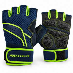Durable Weight Lifting Gloves With Open Hand Back And Secure Wrist <b>Lock</b> For Comfortable Strength - Product Image 5