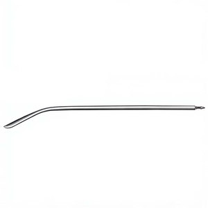 Aiguille de Redon 19,5 cm (7-3/4 pouces) 14 Charr légèrement courbée avec pointe de couteau et extrémité filetée pour usage médical et chirurgical - Product Image 2