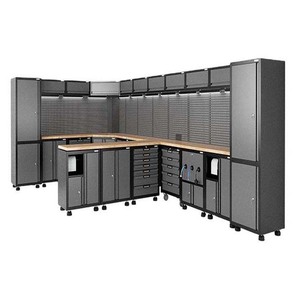 Gabinete de Herramientas Modular de Acero Industrial de Alta Resistencia, Banco de Trabajo con Organizador de Panel Perforado, 10 Cajones, con Cerradura, 500 kg, OEM - Product Image 1