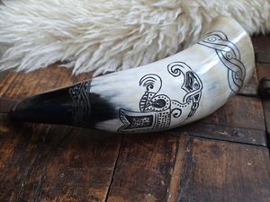 Auténtico Cuerno Vikingo para Beber, Jarra, Taza para Cerveza o Sidra, Tazas de Juego de Tronos, Regalo de Boda para Padrinos de Boda - Product Image 4