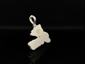 Colgante Personalizado de Rueda de la Fortuna con Diamantes Helados, Corona con Pedrería, Chapado en Acero Inoxidable, Estilo Hiphop, Amuleto Unisex, The Ice Legacy - Product Image 2