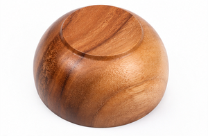 Juego de Tazones de Madera de Acacia Hechos a Mano - Diseño Rústico Moderno, Ecológicos y Duraderos, para Servir en el Hogar, Fiestas y Bodas - Product Image 4