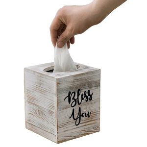 Porte-serviettes et porte-mouchoirs en bois de luxe, organisateur écologique pour la décoration de table d'hôtel ou de bureau avec un design artisanal durable - Product Image 2