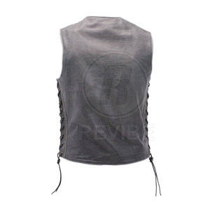 Factory Supply Top Quality Leather <b>Vest</b> Top Quality Leather <b>Vest</b> Stylish Design Leather <b>Vest</b> For Men - Product Image 4