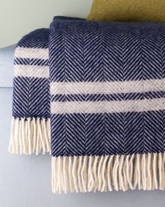 ผ้าห่มขนสัตว์ลายสก๊อตก้างปลาทอทอทอสไตล์อินเดีย - Product Image 2