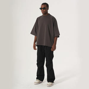T-shirt Homme Tricoté de Haute Qualité, Manches Courtes, Nouveau Style Tendance, 300g, 100% Coton Lourd Anti-Plis - Product Image 1