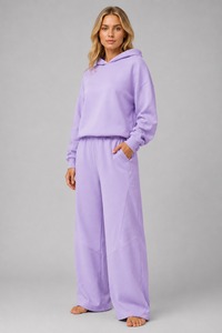 Ensemble de survêtement d'hiver pour femmes, taille plus, décontracté, écologique, 100% coton respirant, 2 pièces - Product Image 5