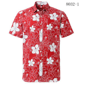 โรงงานฮาวายานา ขายส่งเสื้อเชิ้ตฮาวายลายดอกไม้พิมพ์ลายฤดูร้อนแขนสั้นแบบดั้งเดิมสำหรับผู้ชาย - Product Image 5