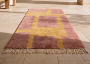 Auténtica Alfombra Marroquí Beni Ourain, Alfombra de Lana Tejida a Mano, Alfombra Berber Marroquí Beni Ourain de Lujo, Alfombra de Lana de Pelo Largo - Product Image 6