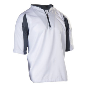 New Arrival Men's <b>Baseball</b> Practice Jacket Short Sleeve Polyester Athletic Training Top - Product Image 2