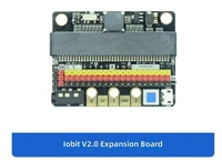 Papan Pengembangan Pemrograman Papan Ekspansi GPIO Pelindung Sensor Modul Pembelajaran Pengkodean STEM IOBIT V2.0 Papan Ekspansi Microbit