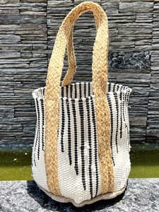 Sac messager bohème personnalisable tendance 2026 pour femme, sac fourre-tout réutilisable en coton et jute de haute qualité, sac de shopping à la mode - Product Image 3