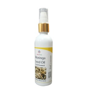 Meilleures ventes 100% d'huile de Moringa pure extrait de plantes de culture biologique apaisant la douleur de l'arthrite emballé dans une bouteille en verre ou un tambour - Product Image 1