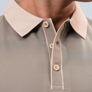 New High Quality Hot Selling Custom Design Solid Breathable Half <b>Zip</b> Men's Slim Fit Wholesale Short Sleeve for Shirts Button <b>Up</b> - Product Image 4