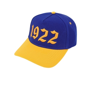 หมวกแก๊ป SGRho 1922 สีน้ำเงินรอยัล ปักลายทอง ลายสมาคมนักศึกษากรีก หมวกเบสบอลแบบปรับได้ สำหรับผู้หญิง สไตล์ลำลอง แฟชั่นกรีก - Product Image 5