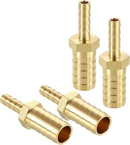 Brass Casting Smooth Reducing Hose Fitting 6mm to 8mm Barbed Reducer <b>Connector</b> Coupling Adapter Pipe Fittings - Product Image 4