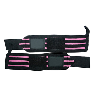 Nuevo Diseño 2026: Muñequeras de Marca Privada para Fitness y Entrenamiento de Fuerza, Muñequeras de Gimnasio Resistentes con Costuras Reforzadas - Product Image 1