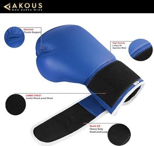 Best Quality Gym Fitness Kickboxing Training Sparring Full Finger Lace Up MMA <b>Gloves</b> Blue Blue Cowhide Leather Boxing <b>Gloves</b> - Product Image 3