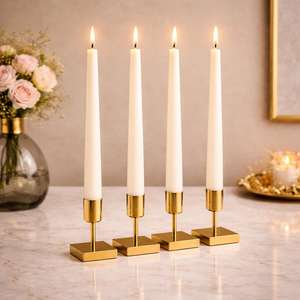 Modern Bow and Tie Candle Holder Set Of 2 Elegant Lantern Design for Home Garden Farm House Decoration - Product Image 4