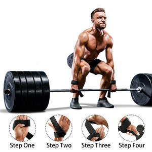 Customized Packaging Weightlifting Straps Lightweight Premium Grip Enhancement Soft <b>Padded</b> Foam Use Wholesale <b>Cheap</b> Price Straps - Product Image 5