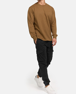 Sweat-shirt d'hiver pour homme sur mesure, 100% coton, col rond, coupe ample, imprimé sur mesure, en molleton de coton French Terry - Product Image 6