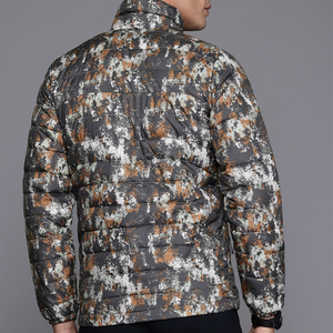 OEM Custom Men Plus Size Winter Quilted <b>Jacket</b> Waterproof Windbreaker Zipper Hoodie Embroidered Casual Snow Wear puffer hiking - Product Image 3