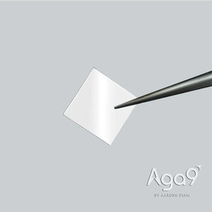 Placa de diamante cuadrada monocristalina Aga9 de 3 mm x 3 mm, pulida por ambos lados, 0,4 mm de grosor - Product Image 2