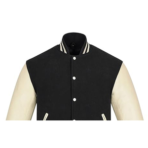 Veste de baseball en laine de haute qualité pour homme, col montant, tendance, pour l'hiver - Disponible au prix de gros avec broderie - Product Image 4