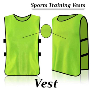 Yellow Black Custom Design Reversible Soccer <b>Training</b> <b>Bibs</b> 100% Polyester Mesh Vest Crew Neck Quick Dry Lightweight Football - Product Image 5