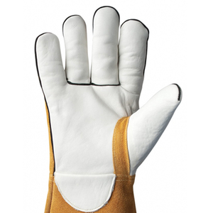 Gants de soudage TIG en cuir de vachette marron légers, flexibles et résistants à la chaleur, prix de gros, nouveaux gants de travail pour soudeurs - Product Image 4