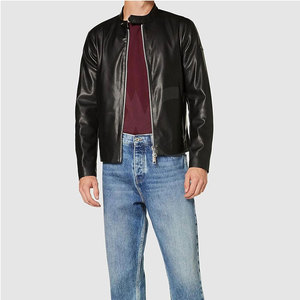 Trendy <b>Men</b> Leather Winter <b>Jacket</b> With Smooth Texture And Reinforced Stitching Designed For <b>Long</b> Lasting Use - Product Image 6