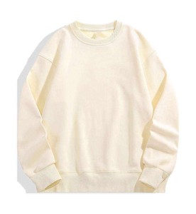เสื้อสเวตเชิ้ตคอกลมสีดำสำหรับผู้ชาย ทรงปกติ ผ้าถัก สีพื้น สวมใส่สบายๆ สำหรับฤดูใบไม้ร่วง - Product Image 3