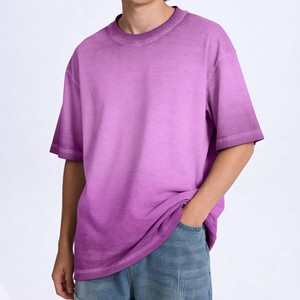 2026 Harry Johnson Production <b>Men's</b> Oversized Acid Wash <b>Longline</b> Short Sleeve <b>T</b> <b>Shirt</b> O Neck Solid Vintage Street Tee OEM ODM - Product Image 5