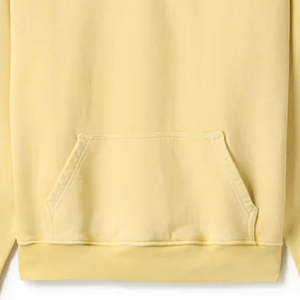 Sweat à capuche ample pour homme, imprimé numérique jaune pastel, en polaire anti-boulochage, épaules tombantes, idéal pour l'hiver - Product Image 4