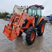 Tracteur Kubota M7040 4x4 avec cabine, 645 heures de fonctionnement ! 4x4 70 CV Double Commande Hydraulique Arrière Maintenant Disponible
