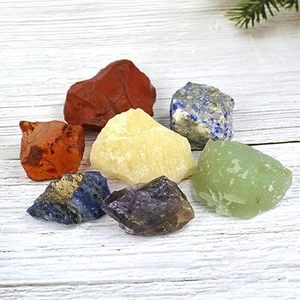 Pierre brute naturelle des sept chakras, cristal de guérison des 7 chakras, pierre de cristal brute multicolore naturelle, fournisseur en gros - Product Image 3