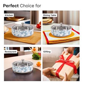 Casserole <b>Dish</b> With Glass Lid Round 24cm Modern Design Colored <b>Oven</b> Safe For Gas And Induction Cooker - Product Image 3