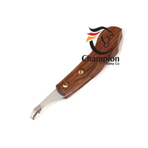 Cuchillo para Pezuñas CHAMPION HORSE CO FA80080, Hecho a Mano, con Mango Ergonómico de Madera, Acero J2 Premium, Duradero y Seguro para Caballos y Cabras - Product Image 3