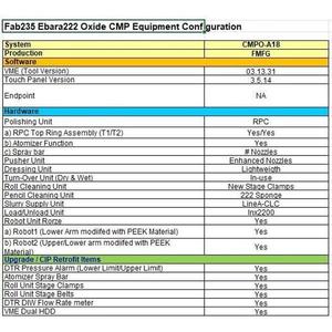 EBARA EPO-222 Oxide ILD/IMD CMP-มือสองสภาพเดิม ปี 2000 วีเฟอร์ขนาด 8 นิ้ว อุปกรณ์และอะไหล่เซมิคอนดักเตอร์ - Product Image 3