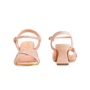 Sandalias formales de tacón rosa para mujer FR5385 - Product Image 2